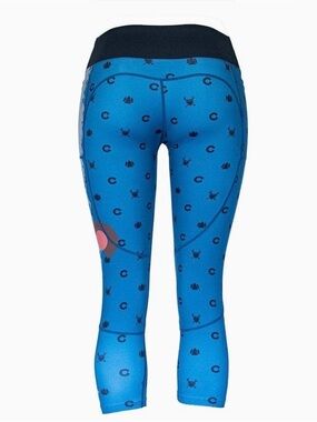 Colorado Flag Performance Leggings with Pockets Blue Gray